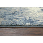 Rizzy Home Alora Decor Essential 2'6" X 10' Abstract Blue/Ivory Hybrid Area Rug
