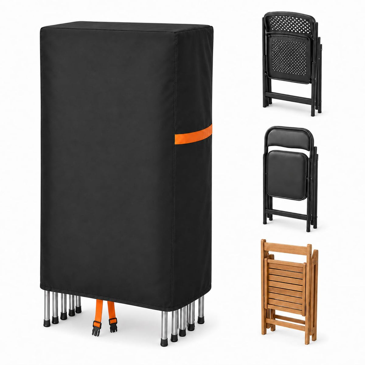 Aaaspark Folding Chair Storage Bag Waterproof Heavy Duty 420D Cover 1Pack