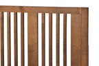 Baxton Studio Kioshi Mid-Century Modern Transitional Ash Walnut Finished Wood Twin Size Platform Bed