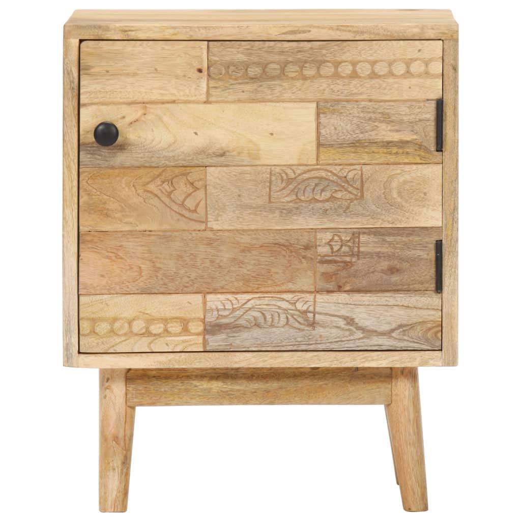 vidaXL Bedside Cabinet 15.7&quot;x11.8&quot;x19.7&quot; Solid Mango Wood