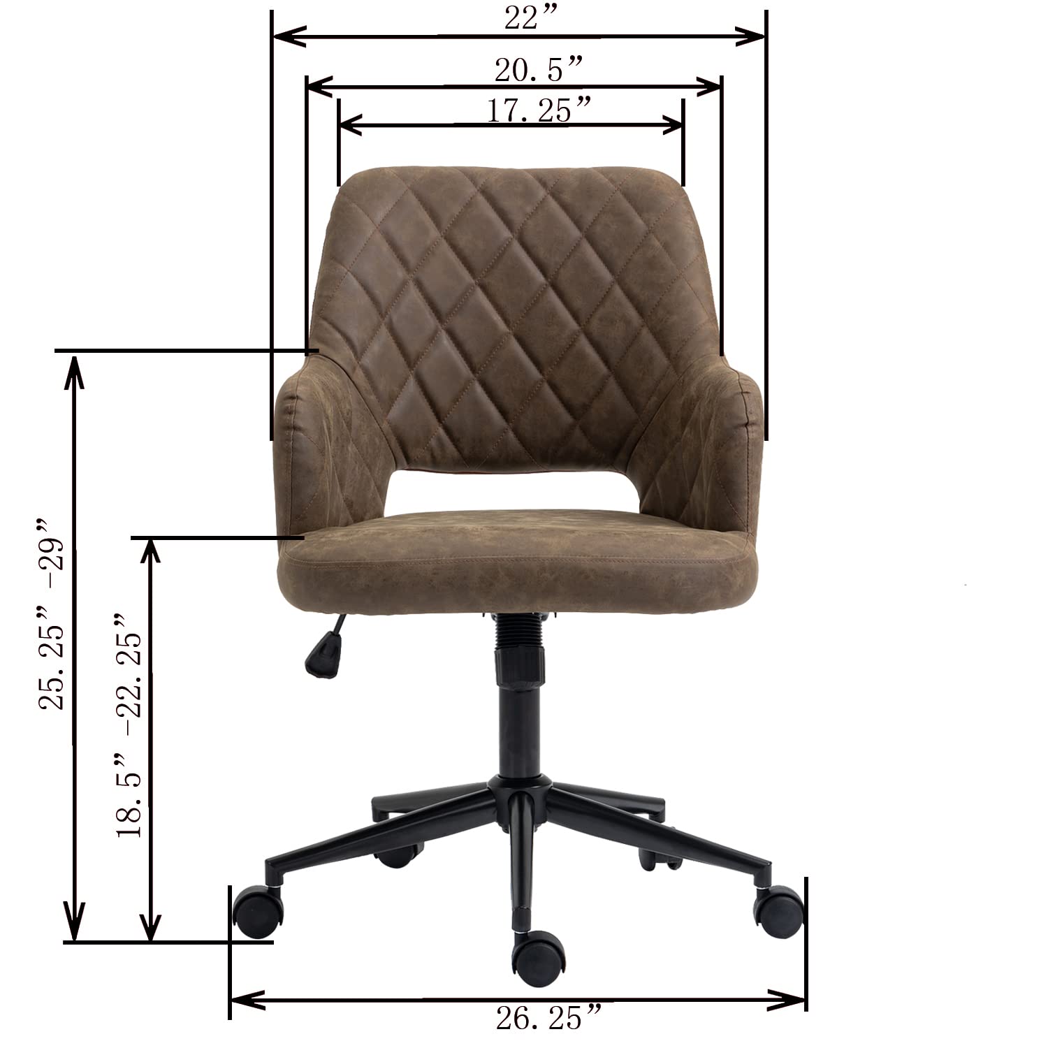 American Furniture Classics AW800 Office Chair, Mocha