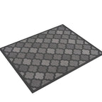 Nourison Easy Care Moroccan Charcoal/Black 5' X 7' Area Rug, Trellis, Easy Cleaning, Non Shedding, Bed Room, Living Room, Dining Room, Backyard, Deck, Patio (5X7)