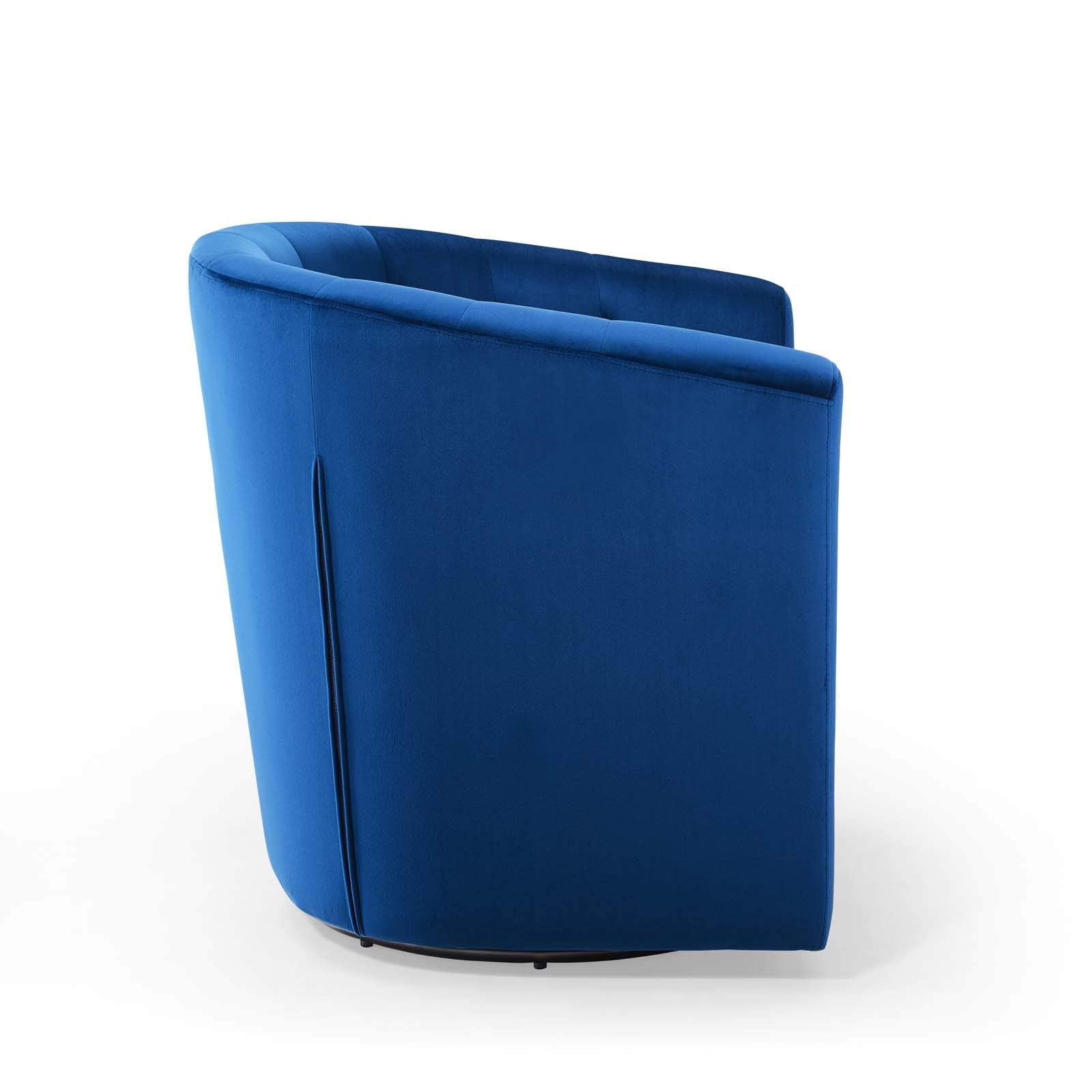 Modway Eei-4138-Nav Prospect Tufted Performance Velvet Swivel Armchair, Navy
