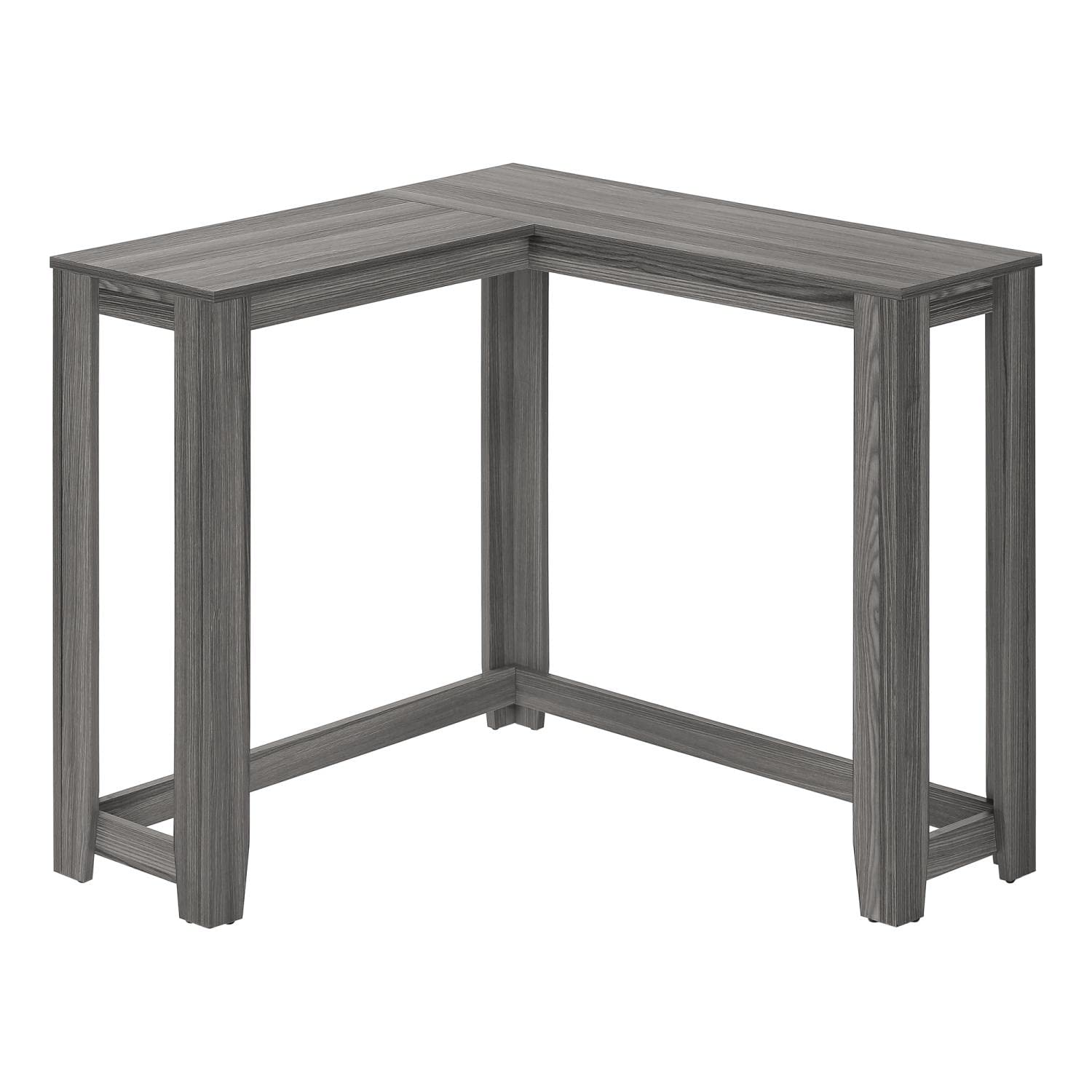Monarch Specialties 3658 Accent Table, Console, Entryway, Narrow, Corner, Living Room, Bedroom, Laminate, Grey, Contemporary, Modern Table-36, 35.5&Quot; L X 35.5&Quot; W X 32&Quot; H