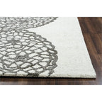 Rizzy Home Alora Decor Charming 10' X 14' Grey/Gray/Rust/Blue Hand-Tufted Area Rug