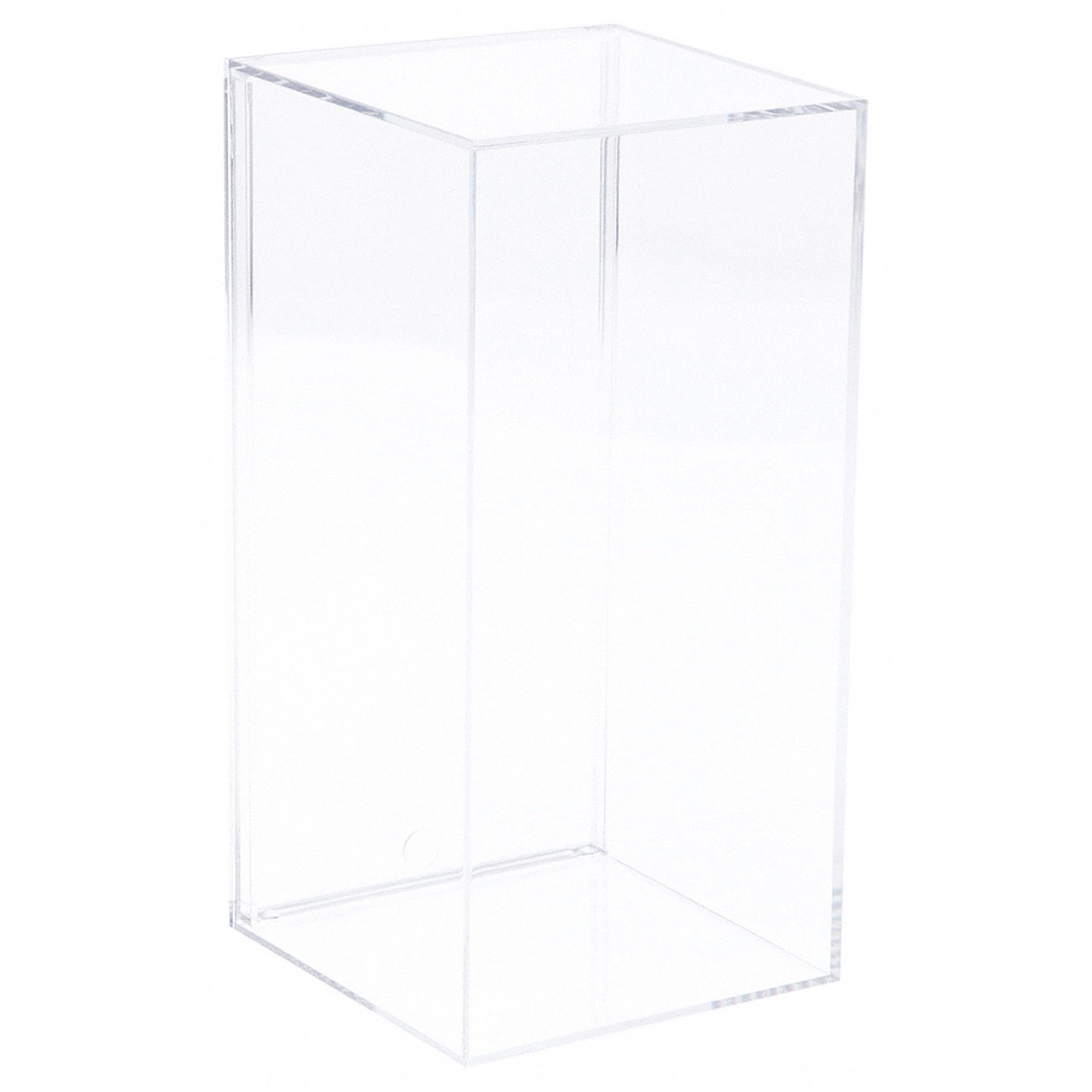 Pioneer Plastics 083C Small Clear Plastic Display Case, 3.5' W X 3.75' D X 8' H (Mailer Box), Pack Of 6