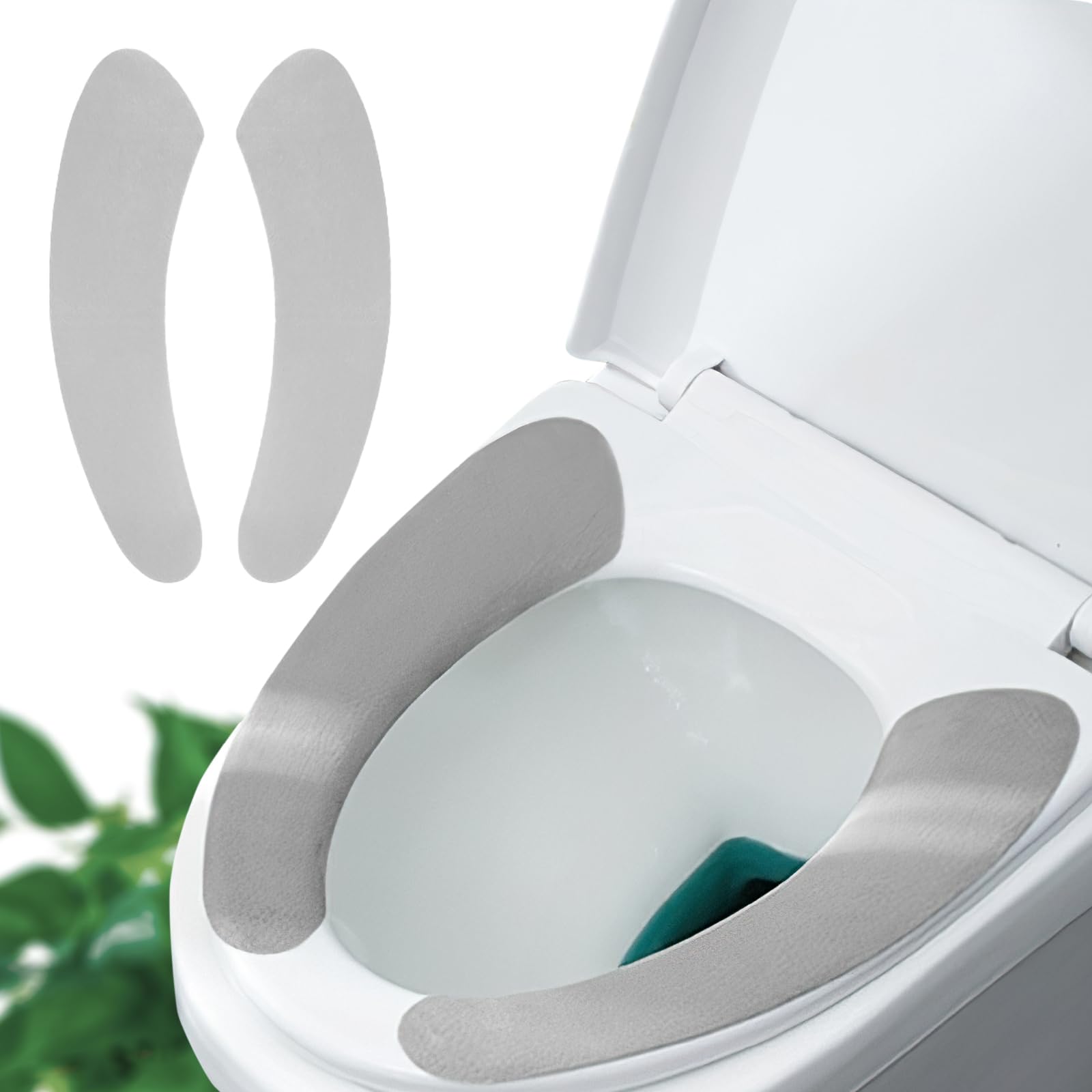 Thin and Warm Toilet Seat Cover Pad - Self-Adhesive, Adjustable and Cut-to-Fit, Comfortable and Easy to Clean, Perfect for Home 