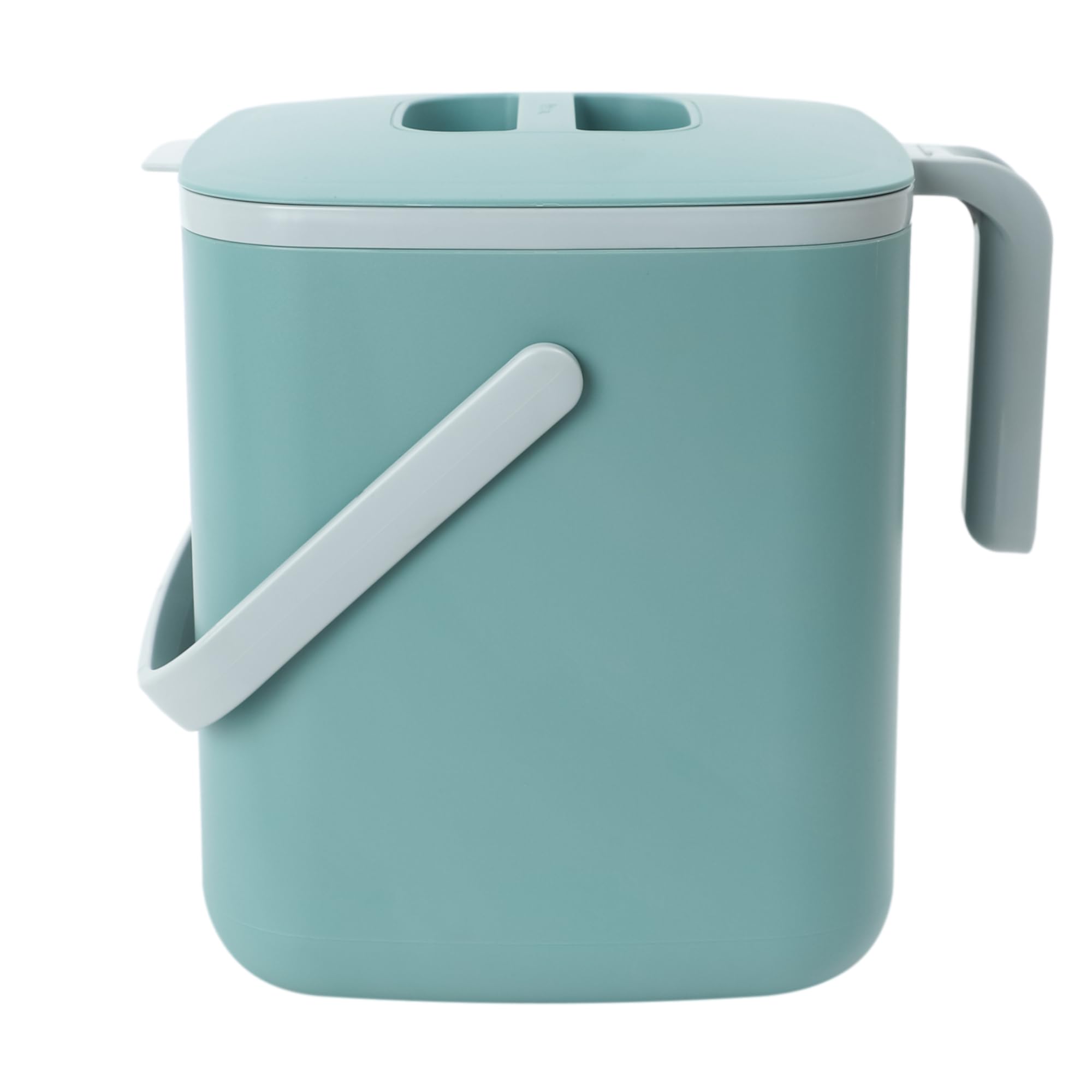 BLUE GINKGO Kitchen Compost Bin - 1.32 GAL / 5 L Easy Clean Food Waste Bin for Kitchen with Handles | Countertop Compost Bin Kit