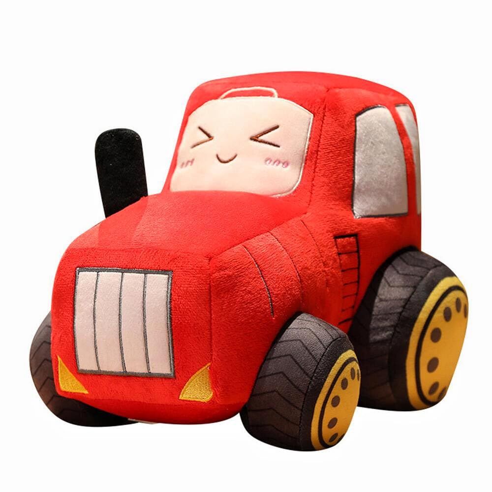 Xiyuan Car Plush Truck Toy Soft Stuffed Car Plush Pillow Toy Cute Simulation Car Toy Doll Gifts For Boys,Kids (12Inch/Red)