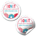 You'Re Awesome Donut Themed Valentine Party Favor Sticker Labels For Kids, 40 2' Party Circle Stickers By Amandacreation, Great