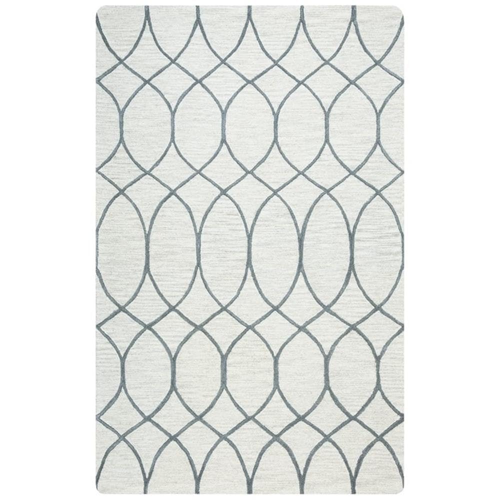 Alora Decor Berlin 12' X 15' Trellis Khaki/Gray/Rust/Blue Hand-Tufted Area Rug