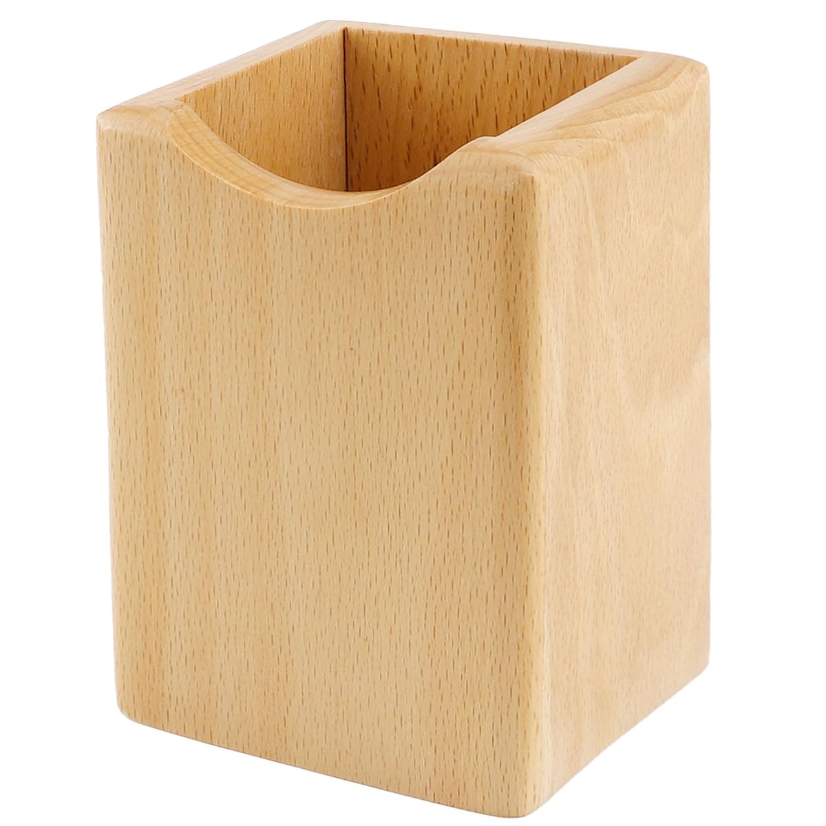 Lnq Luniqi Natural Wooden Pen Box Desktop Stationery Organizer Creative Simple Solid Wood Pencil Holder For Office Supplies (Bee