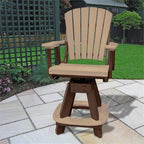 American Furniture Classics OS Home and Office Model 130-C-CTB Arm Cedar on a Tudor Brown Base Counter Height Swivel Dining Chair