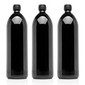 Infinity Jars 1 Liter (34 fl oz) Round Ultraviolet Large Glass Water Bottle 3-Pack