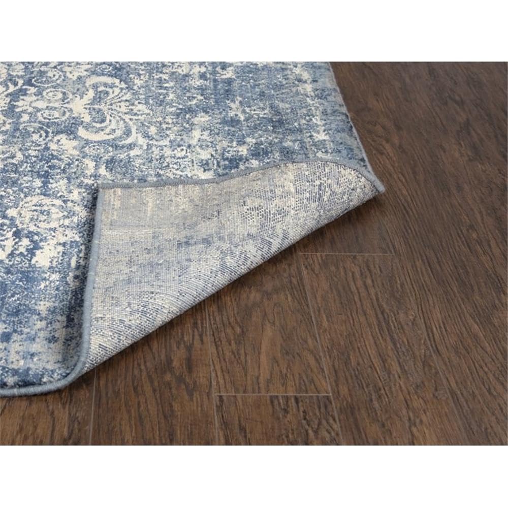 Rizzy Home Alora Decor Essential 2'6" X 10' Classic/Modeled Blue/Ivory Hybrid Area Rug