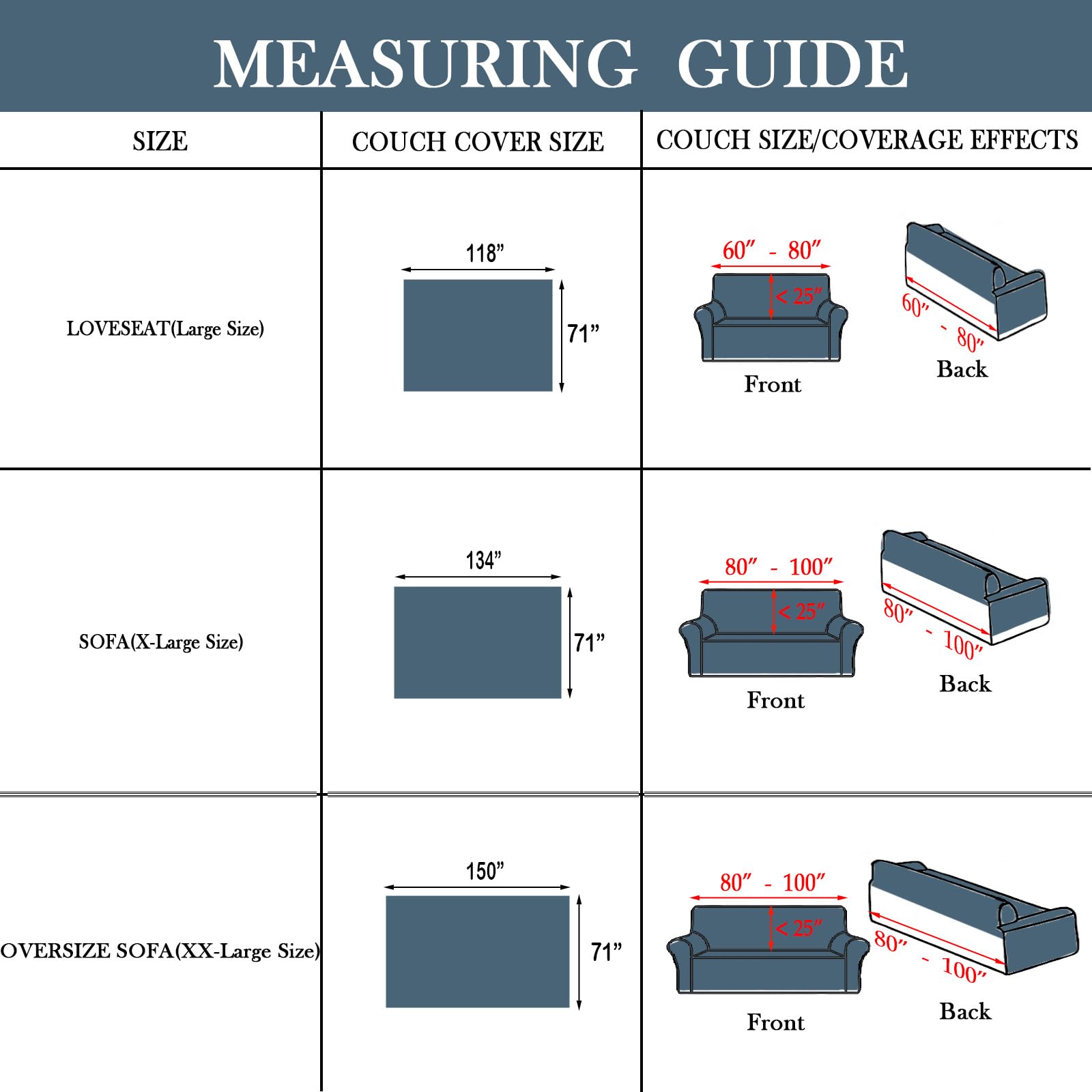 Handontime Couch Slipcover Dog Sofa Covers Boho Couch Cover For Dogs Blue Sofa Throw Cover Bohemian Sofa Covers For 3 Cushion Couch Herringbone Sectional Couch Cover Slipcovers For Sofas, 71' X134'