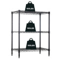 NChanmar 3-Tier Wire Shelving Unit Storage Shelves Shelf Organizer 30x23x12 Heavy Duty Metal Storage Rack Wire Rack NSF Height A