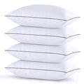 Huxmeyson Pillows Standard Size Set Of 4, Bed Pillows Set Of 4, Down Alternative Luxury Hotel Pillows For Sleeping,Standard Pill