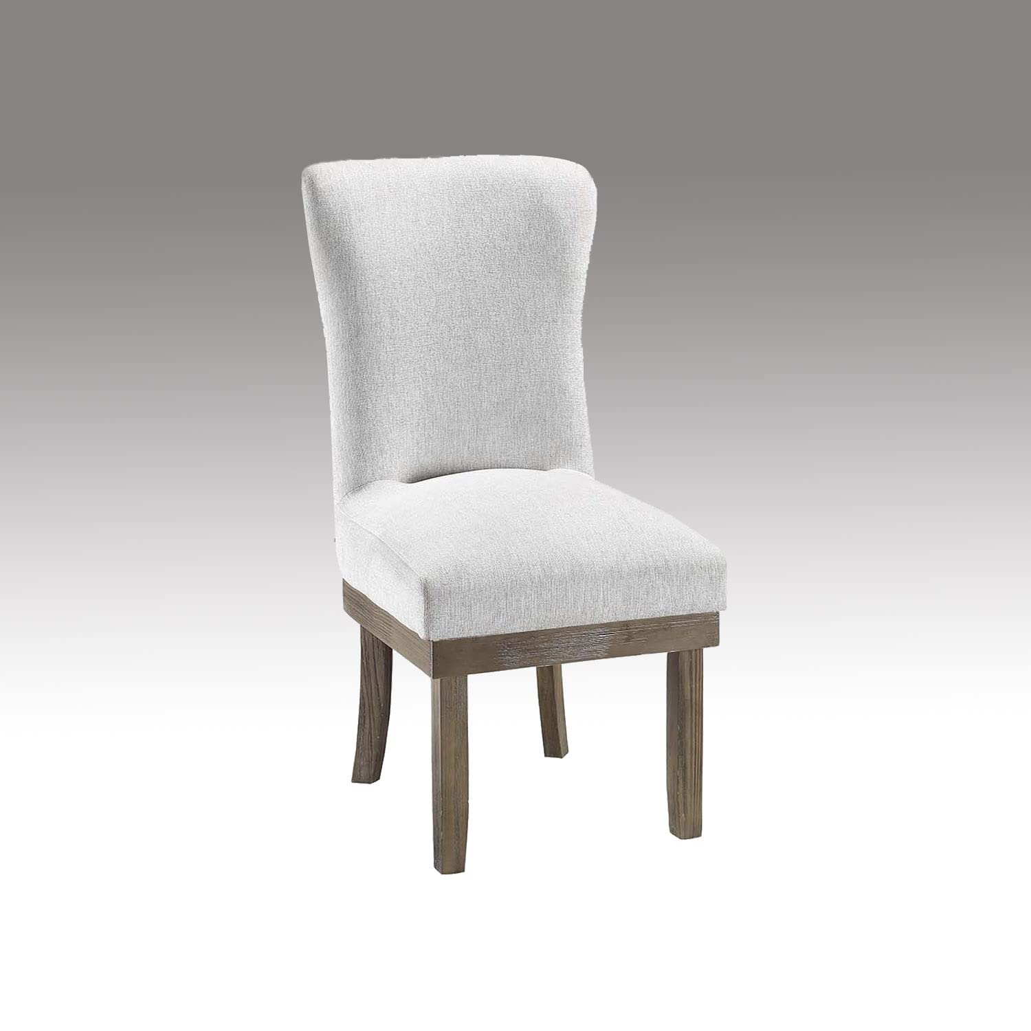 simple relax Set of 2 Linen Side Chair in Gray Finish
