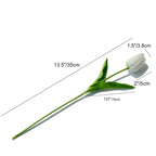 Mandy'S 20Pcs White Flowers Artificial Tulip Silk Fake Flowers 13.5'' For Mother'S Day Easter Valentines Day Gifts In Bulk Home