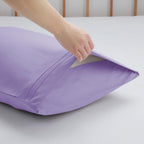 Nestl Lavender Pillow Cases Queen Size Set Of 2, Soft Queen Pillow Case, 1800 Microfiber Queen Pillow Cases 2, Pillowcases Queen, Envelope Closure Pillowcase, Pillow Covers Queen Size, 20X30 Inches
