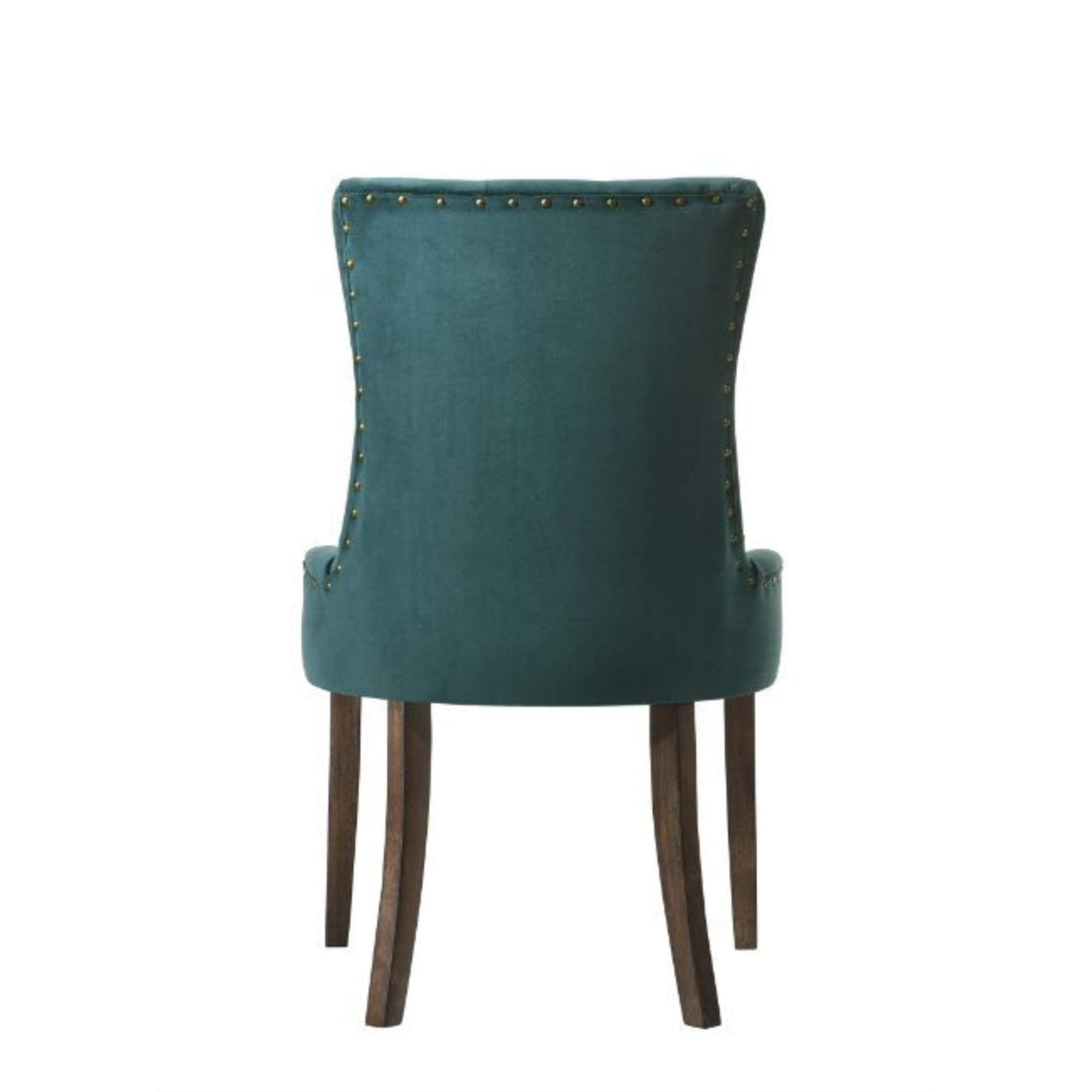 Acme Furniture Farren Side Chair in Green Velvet & Espresso Finish