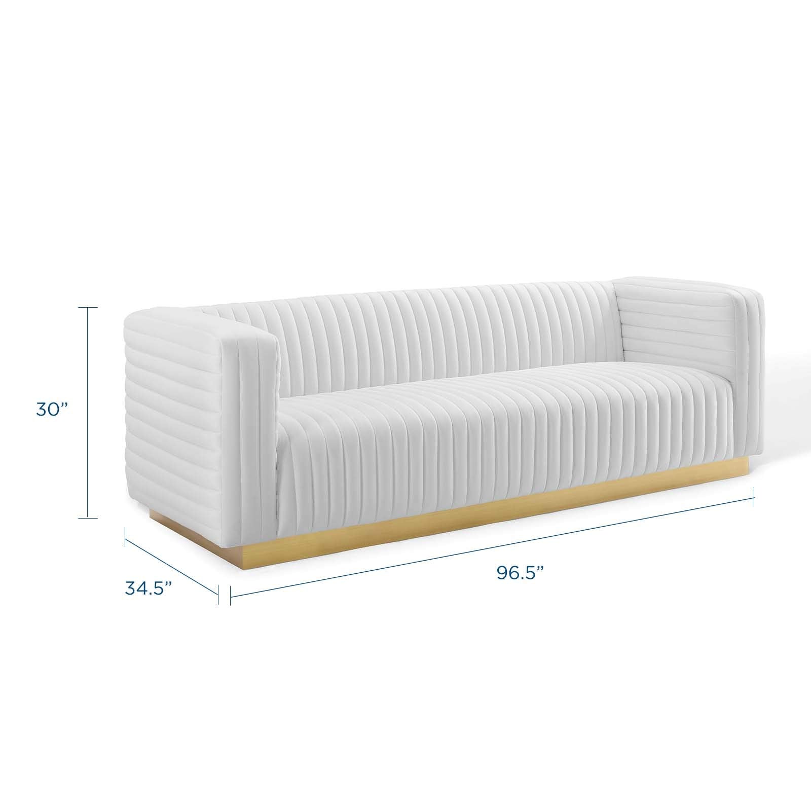 Modway Charisma Sectional, White