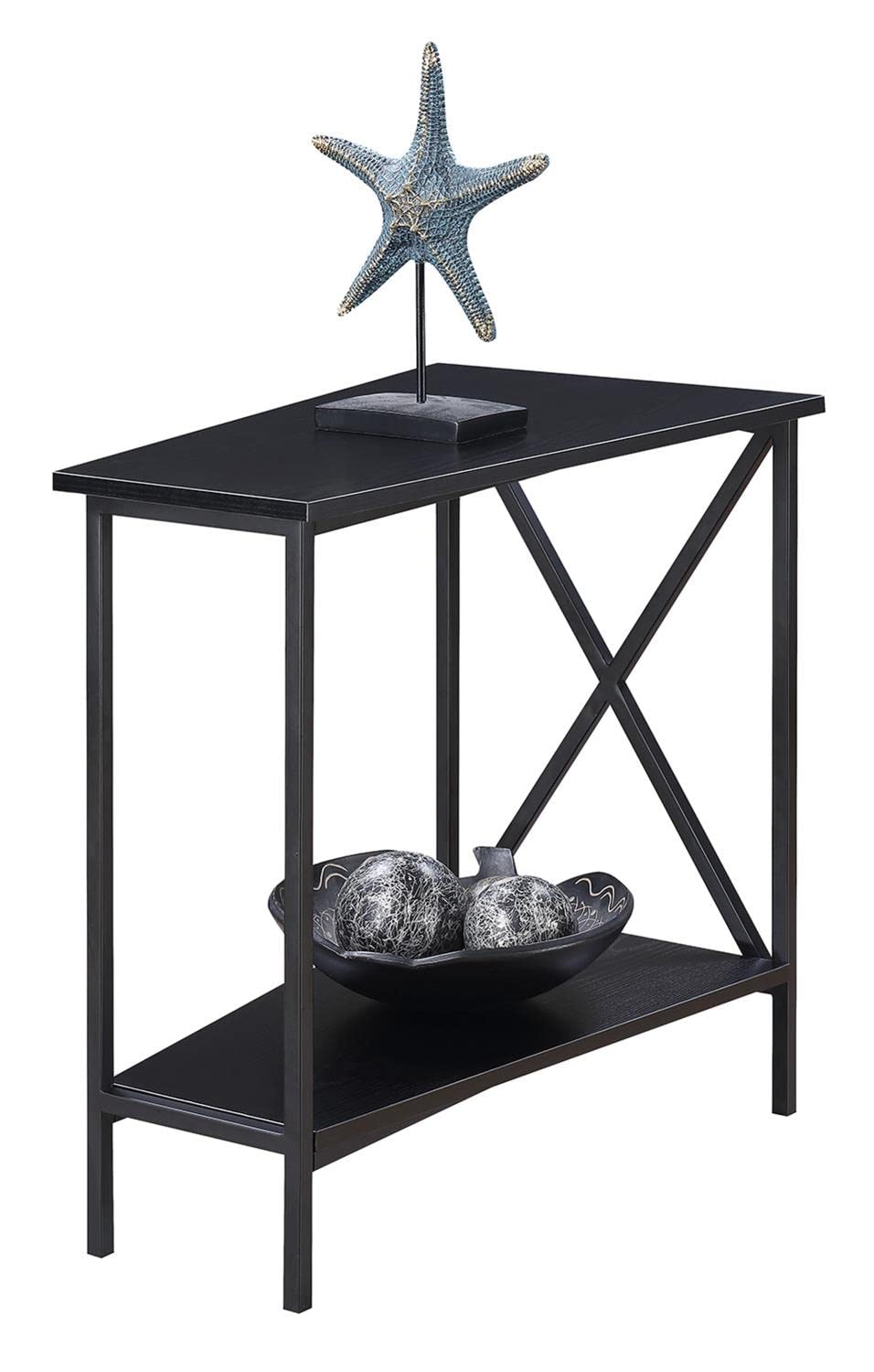 Convenience Concepts Tucson Wedge End Table, Black