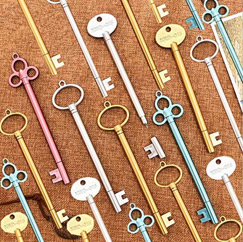 40 Pieces Novelty Key Style 0.5 Mm Gel Ink Pen, Magnolora Creative Office Stationary School Supplies Fine Point Ballpoint Black