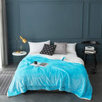 Lbro2M Sherpa Fleece Bed Blanket Queen Size Super Soft Fuzzy Plush Warm Cozy Fluffy Microfiber Couch Throw Velvet Double Reversible Luxurious Blankets,(90X90 Teal)