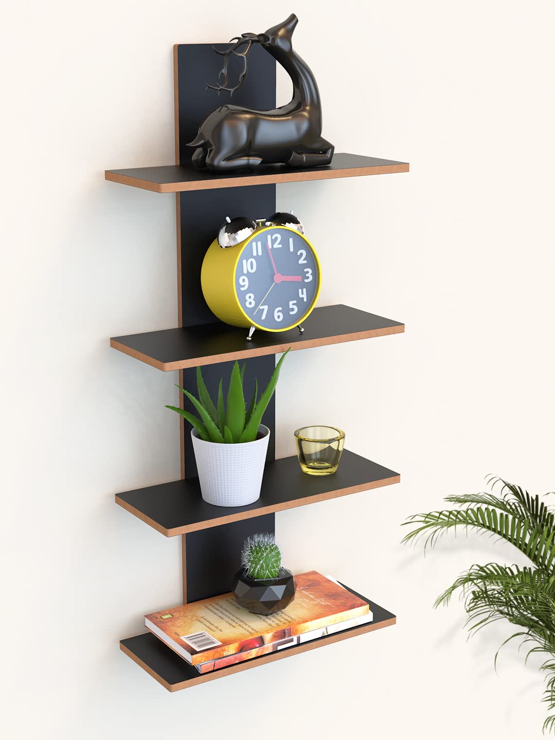 Home Sparkle Utility Column Spine Floating Wall Shelf for Living Room, Wall Mounted Shelf for Home dcor, Ideal for Decoration & 