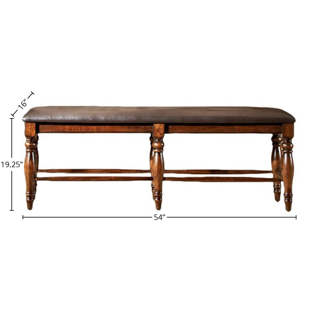 Intercon Kingston Backless Dining Bench with PU Seat