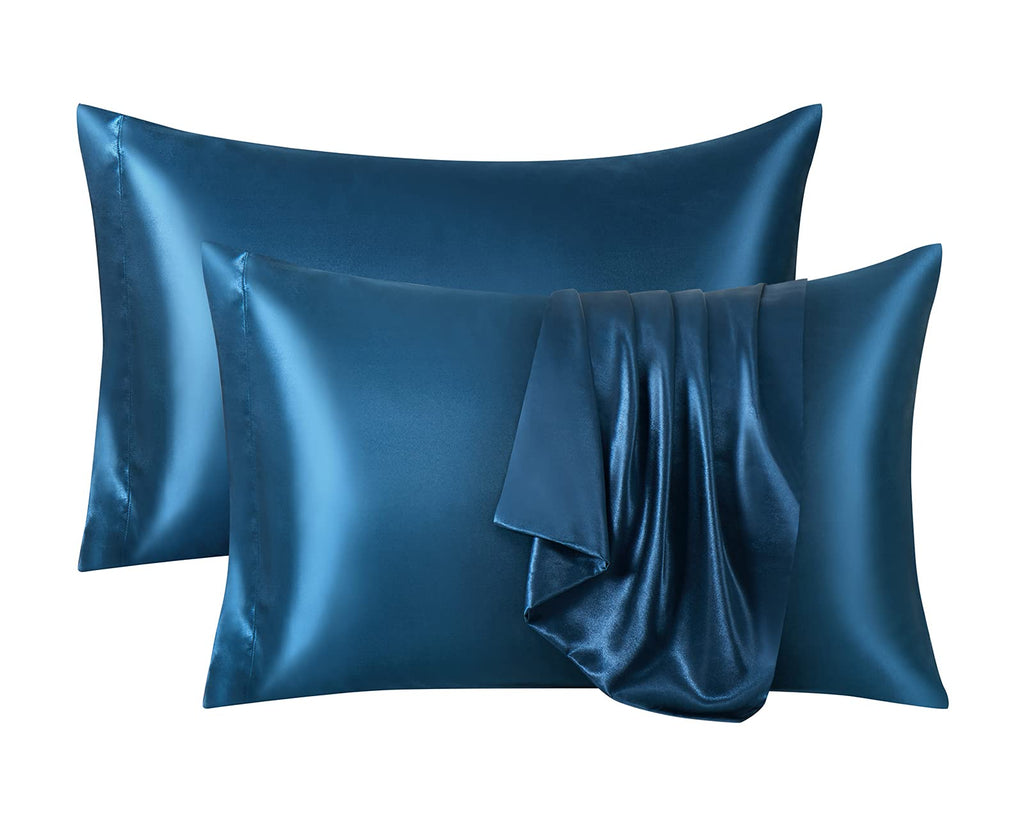 Ersmak Satin Pillowcase Standard Set of 4, Ultra Soft & Silky Satin Pillow Cases for Hair and Skin, Wrinkle Fade Resistant Pillo
