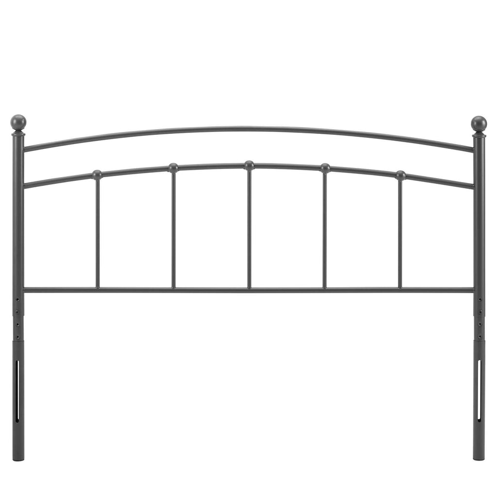 Modway Abigail Queen Metal Headboard In Gray