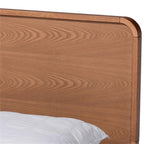 Baxton Studio Eleni Modern and Contemporary Transitional Dark Grey Fabric Upholstered and Ash Walnut Brown Finished Wood Queen Size 3-Drawer Platform Storage Bed