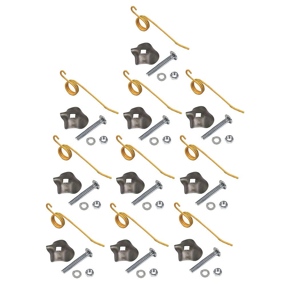 Raparts 10 Pack Hay Rake Teeth W/Clips & Hardware Ne400033 Fits New Idea 49 400 402 403 Teni2D