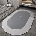 Qolixs Quick Drying Water Soak Bathroom Mats Anti Slip Big Size Water Absorbing Floor Washable Anti Skid Foot Mat (Multicolour)