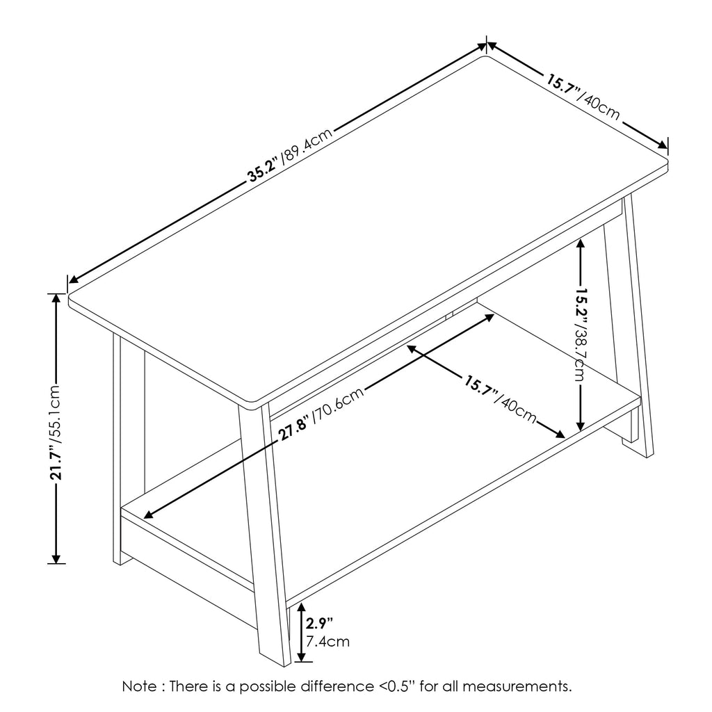 Furinno Beginning TV Stand, Espresso