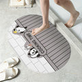 XOIPED AntiSlip Bath Mat with Colorful Tile Design | Soft & Super Absorbent Bathroom Floor Mat | Quick Dry, NonSkid Backing |