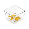 iDesign Linus Kitchen Drawer Organizer for Utensils, Tools, Gadgets - 3 x 3 x 2, Clear