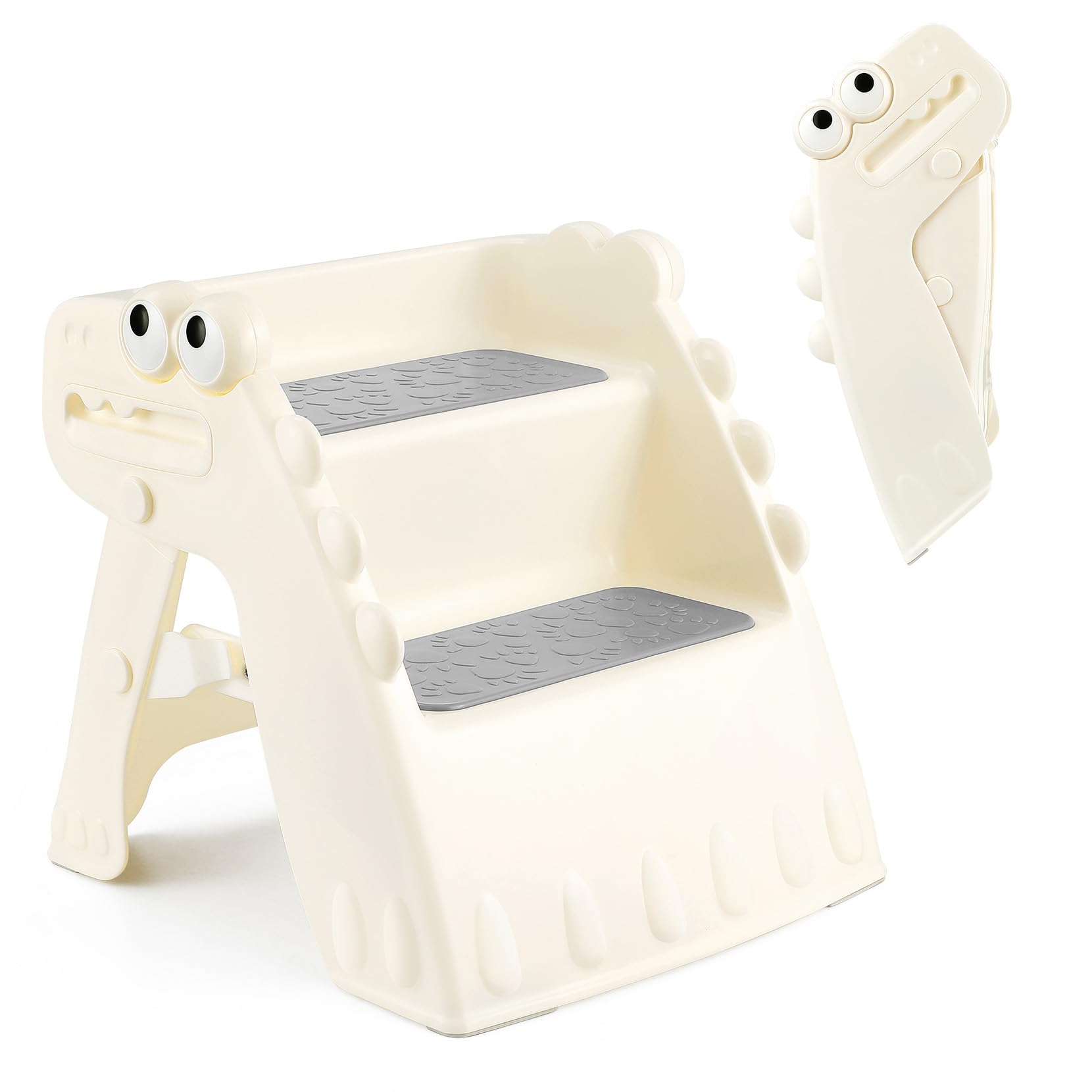 Onasti Toddler Step Stool Foldable Kids Step Stool,Bathroom Stool for Toddlers Non-Slip Toddler Step Stool for Bathroom Sink and
