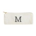The Cotton & Canvas Co. Personalized Modern Monogram Small Cosmetic Case And Travel Pouch For Office And On The Go