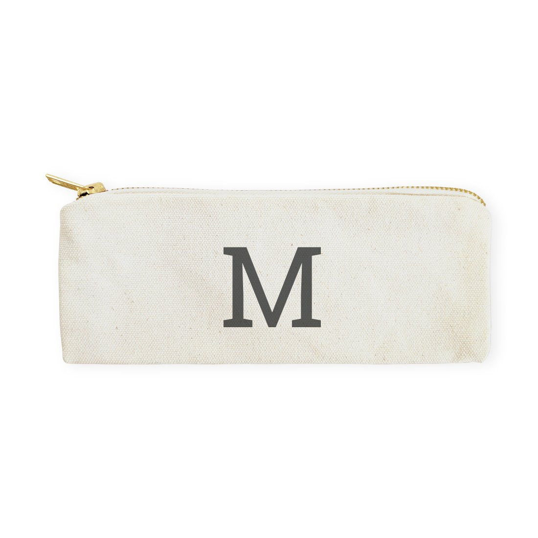 The Cotton & Canvas Co. Personalized Modern Monogram Small Cosmetic Case And Travel Pouch For Office And On The Go