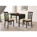 Coaster Furniture Kelso Lattice Back Tan (Set of 2) Dining Chair 17.25" D x 20.5" W x 37.5" H Peat Cappuccino 190822