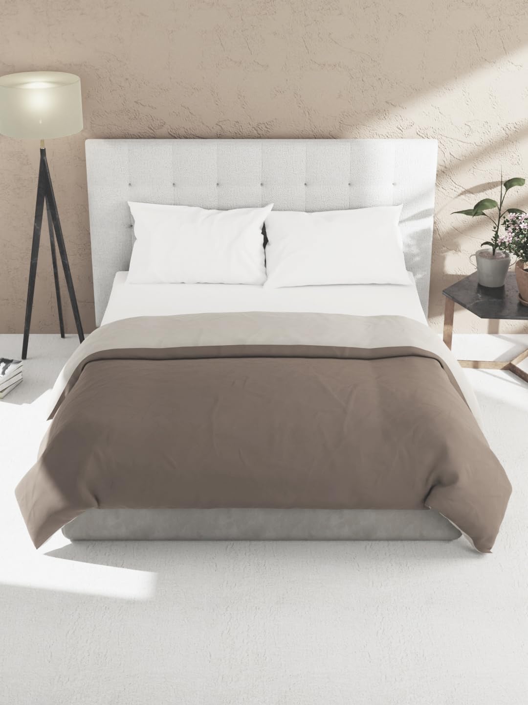 Kopa By Bianca Ultra Soft Microfiber Reversible Comforter For All Weather 1Pc Double (Cottslove) ReversibleChoco/Peach