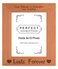ThisWear Sentimental Photo Frame Love Between An Godmother & Godchild Lasts Forever Wood Engraved 8x10 Portrait Picture Frame