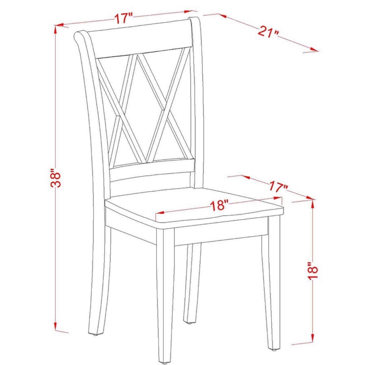 East West Furniture Ducl5-Blk-C Dudley 5 Piece Kitchen Set Includes A Rectangle Table And 4 Linen Fabric Dining Room Chairs, 36X60 Inch, Black