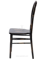 Commercial Seating Products Sandglass Lime Black Wood Chairs, 1-Pack