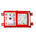Heerwa Toys Learning Pillow Cloth Book With English Cushion Cotton Books For Kids Baby Children (Red)