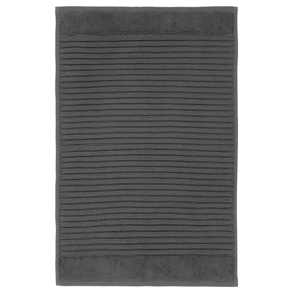 Ikea Alstern Dry Fast Water Absorbent And Machine Washable AntiSlip Microfiber Soft Rectangular Bath Mat 40X60 Cm (Dark Grey)